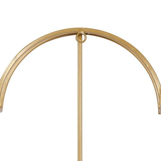 CosmoLiving by Cosmopolitan 24" Gold Metal Glam Wall Clock